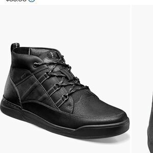 Men's Black High-Top Sneakers